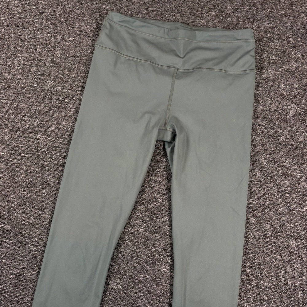 Athleta Accelerate Leggings 7/8 Tight Women Medium Green Activewear Running